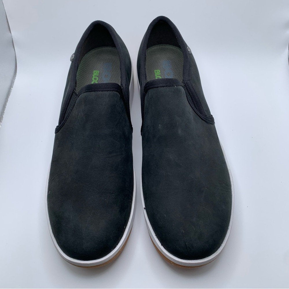 Bogs Kicker Slip-On Elastic Leather Flat sneakers slip on black size8.5 F14 1299 - Picture 7 of 11